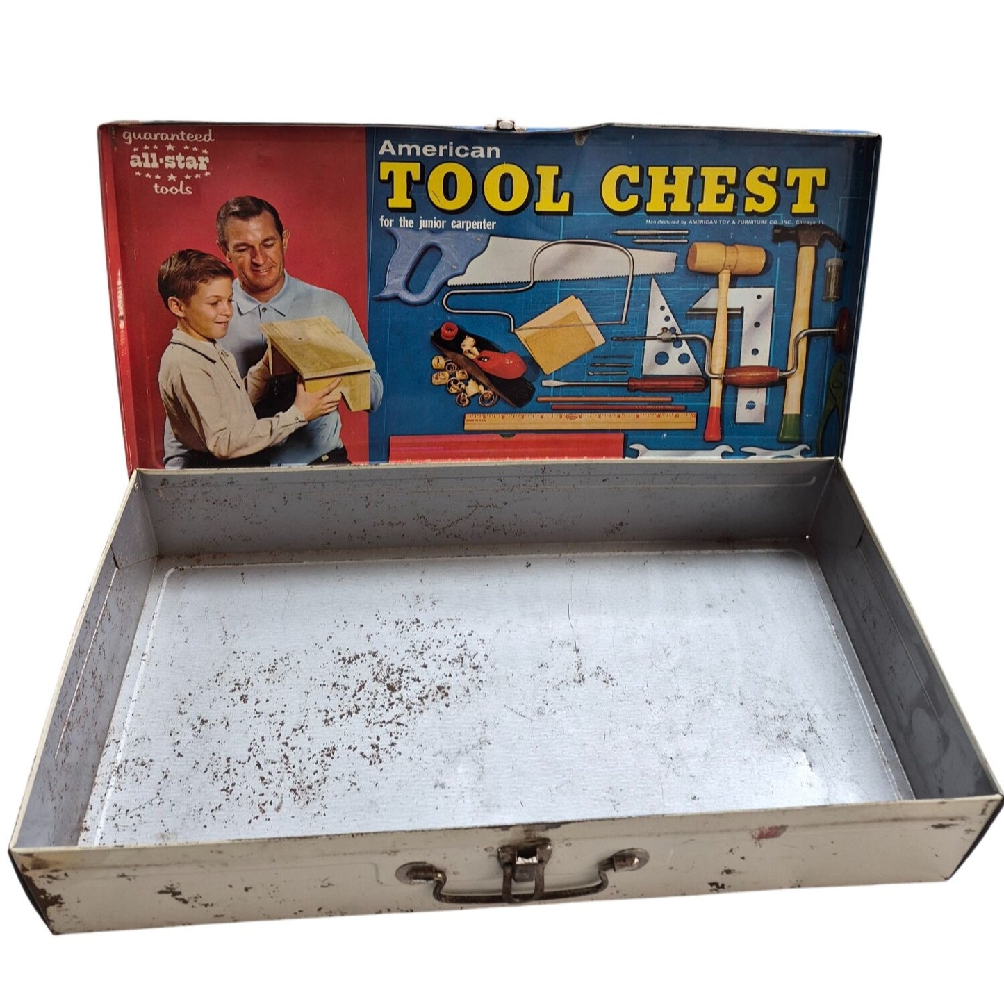 Vintage American Tool Chest Junior Carpenter Empty Collector
