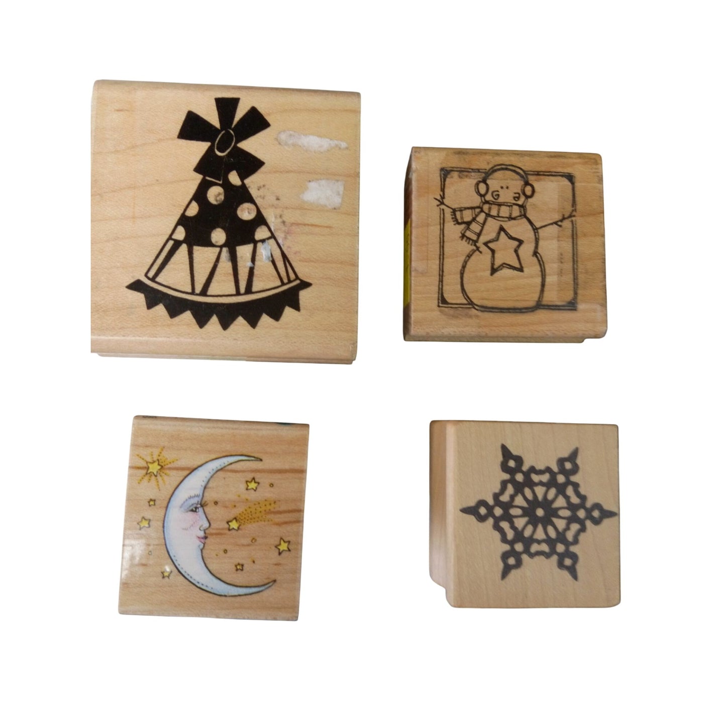Holiday-Themed Rubber Stamps