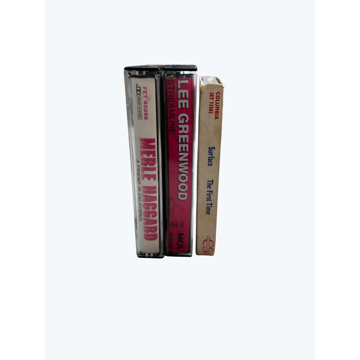 3 Cassette Tapes - Merle Haggard Lee Greenwood & Surface - Classic Country & R&B Albums