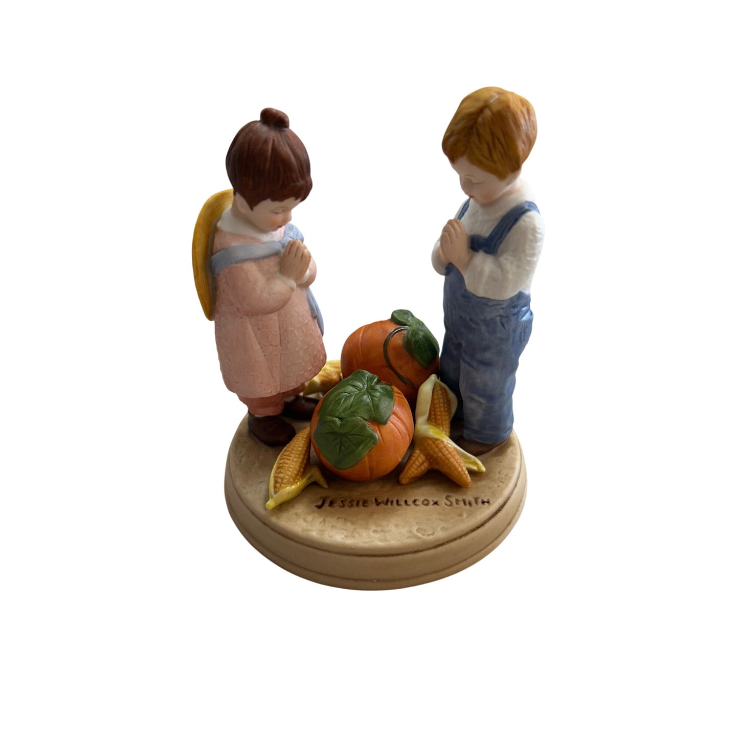 1986 Jessie Willcox Smith "Giving Thanks" Handpainted Figurine Holiday Series Good Housekeeping Fine Porcelain