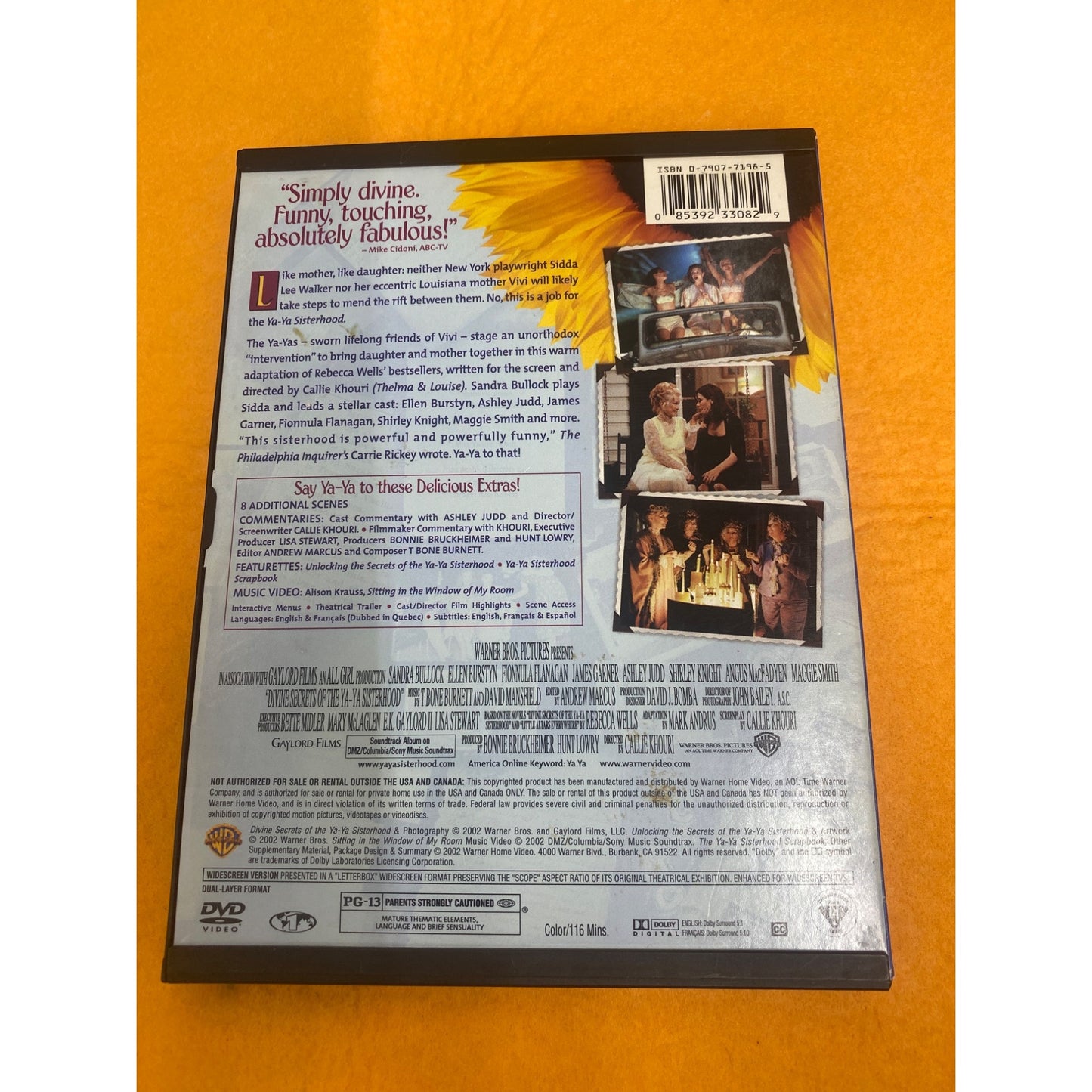"Divine Secrets Of The Ya-Ya Sisterhood" DVD Widescreen Edition