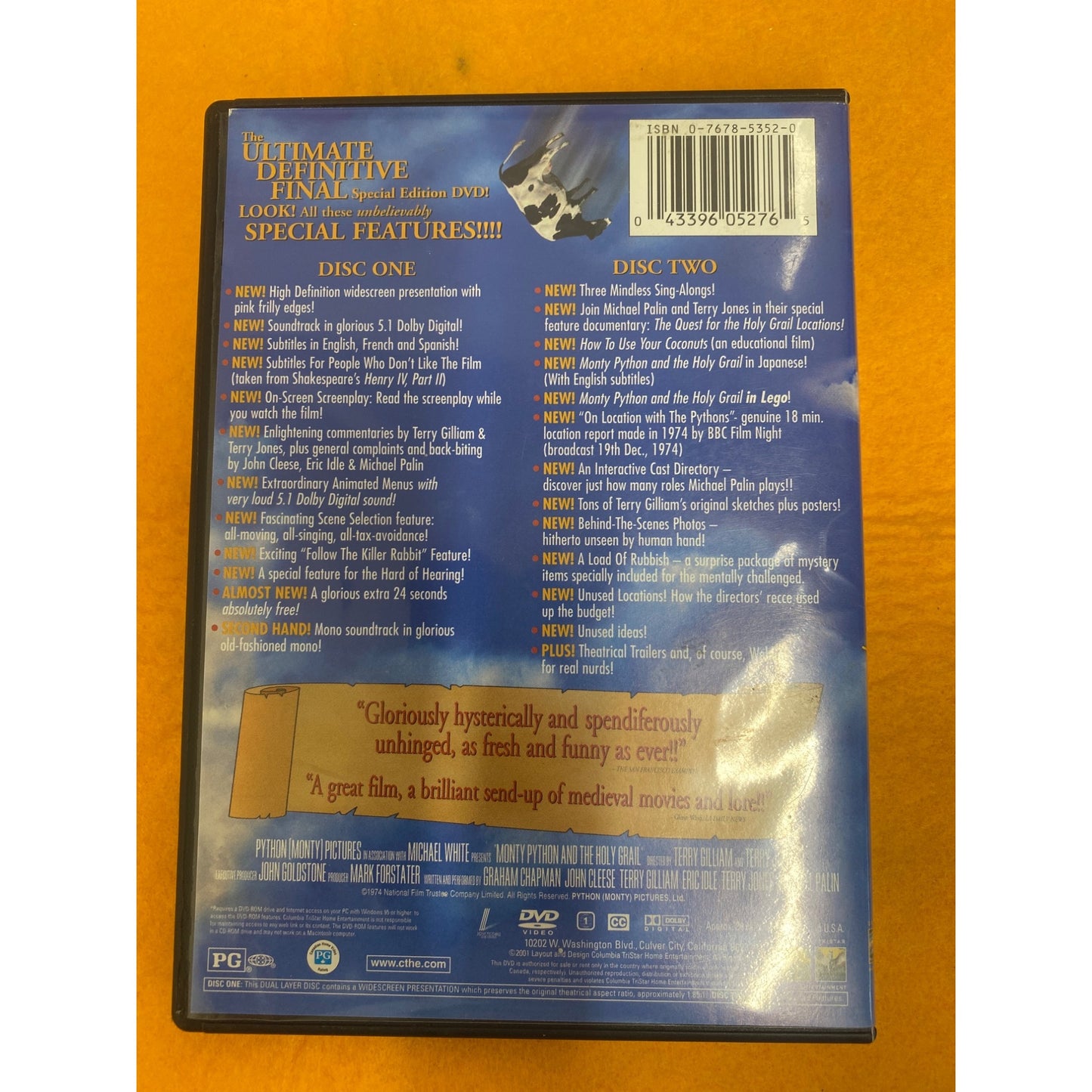 Monty Python And The Holy Grail Special Edition 2-Disc DVD Set Comedy Classics