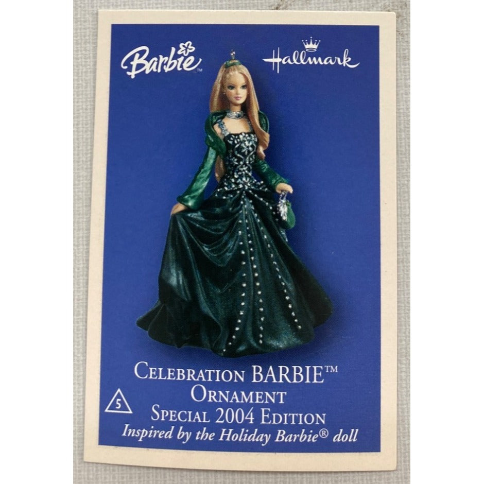 Barbie Celebration Keepsake Ornament 2004 Edition By Hallmark