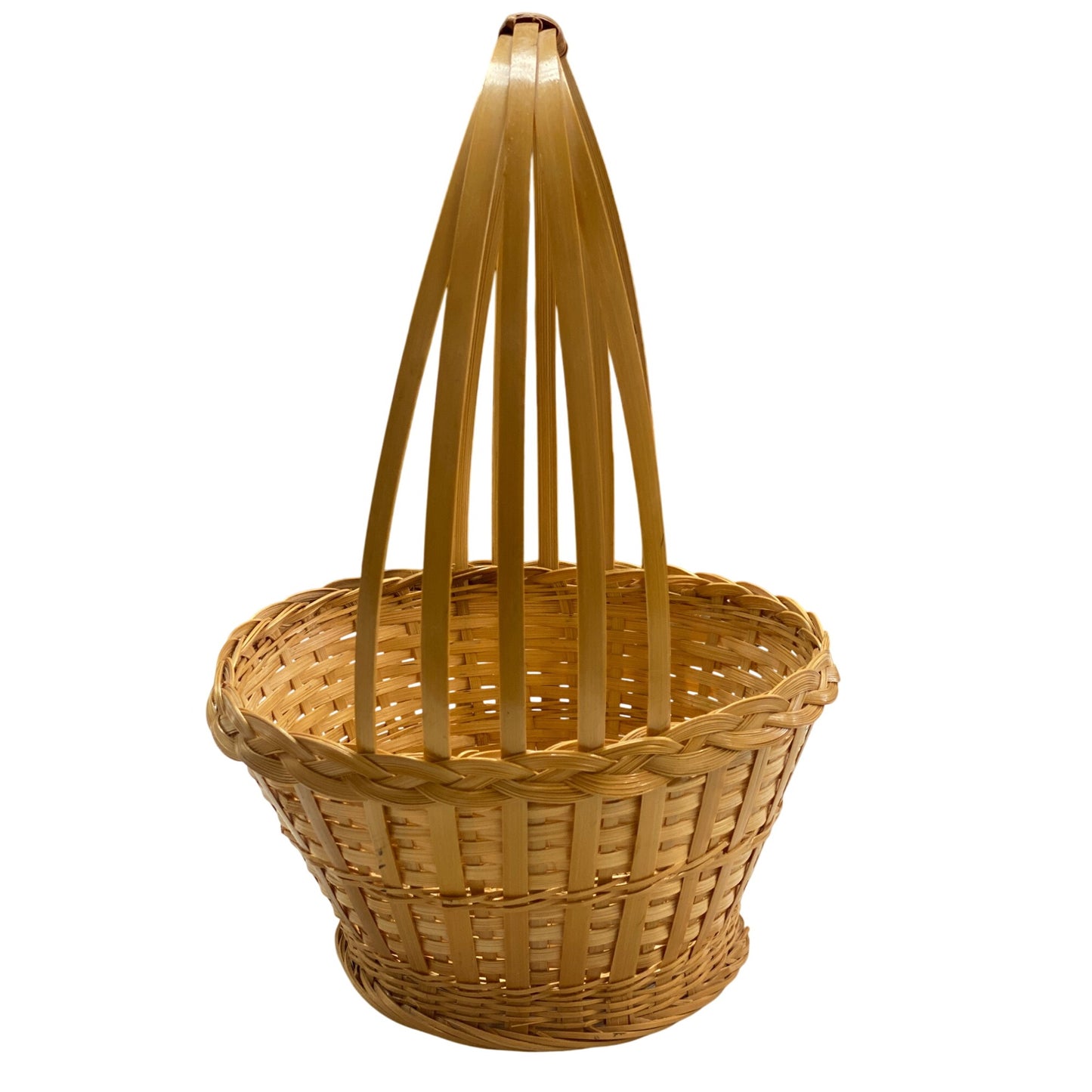 Woven Natural Bamboo Basket