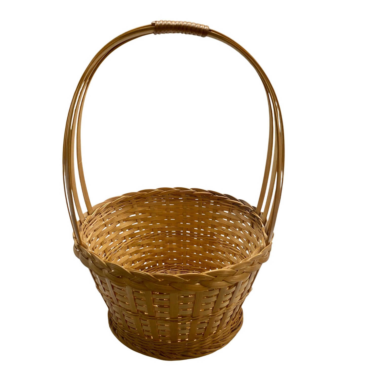 Woven Natural Bamboo Basket