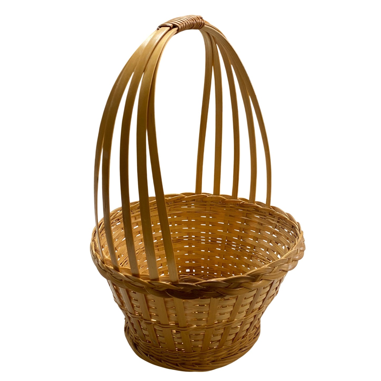 Woven Natural Bamboo Basket