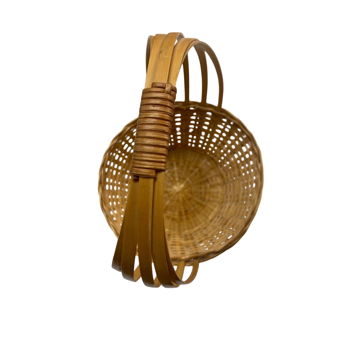 Woven Natural Bamboo Basket