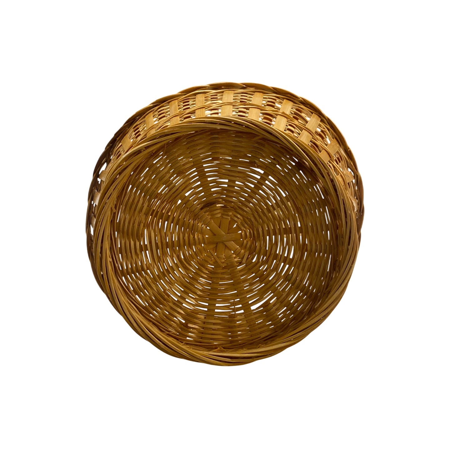 Woven Natural Bamboo Basket