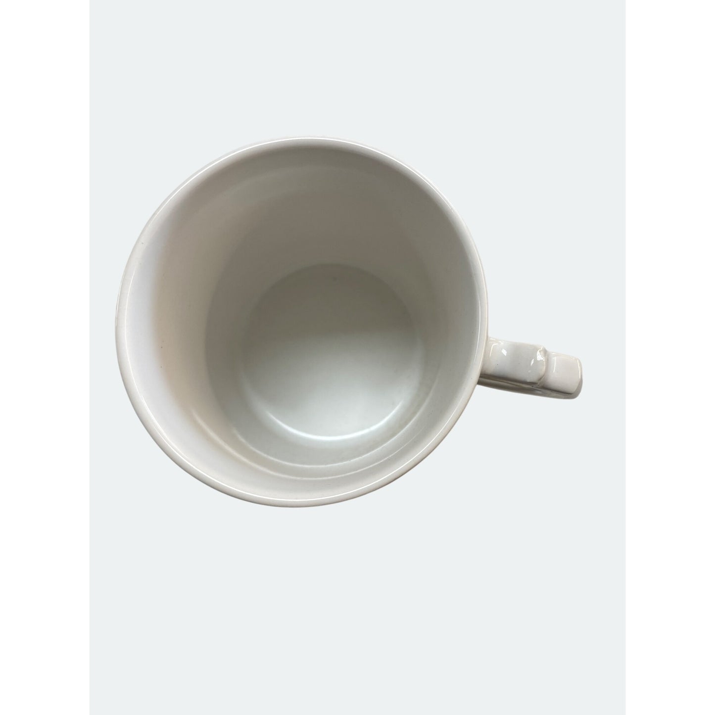 I Love My Grandpa Ceramic Mug With Star Handle - White With Heart Embroidery Design - 10 Oz - Gift For Grandparents