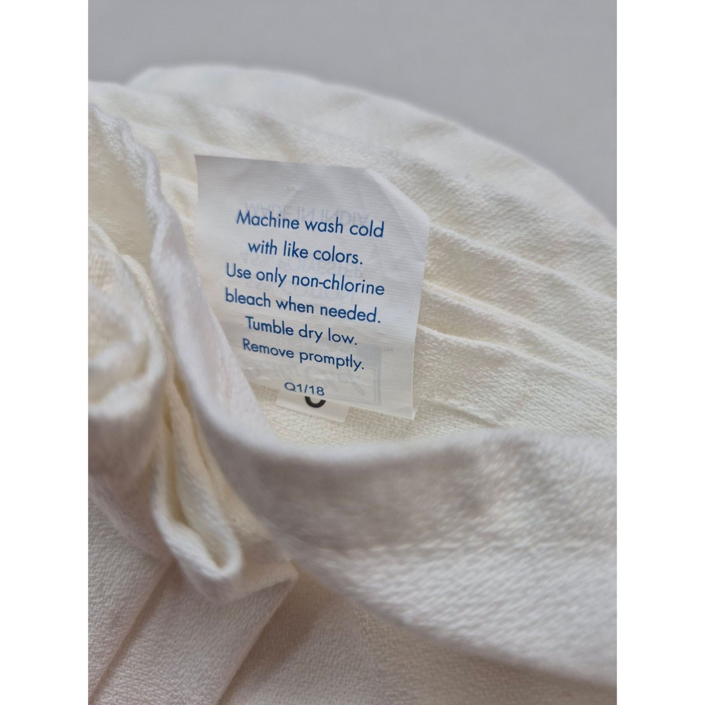 Round Tablecloth Daily Chef White Cotton Polyester 90 in