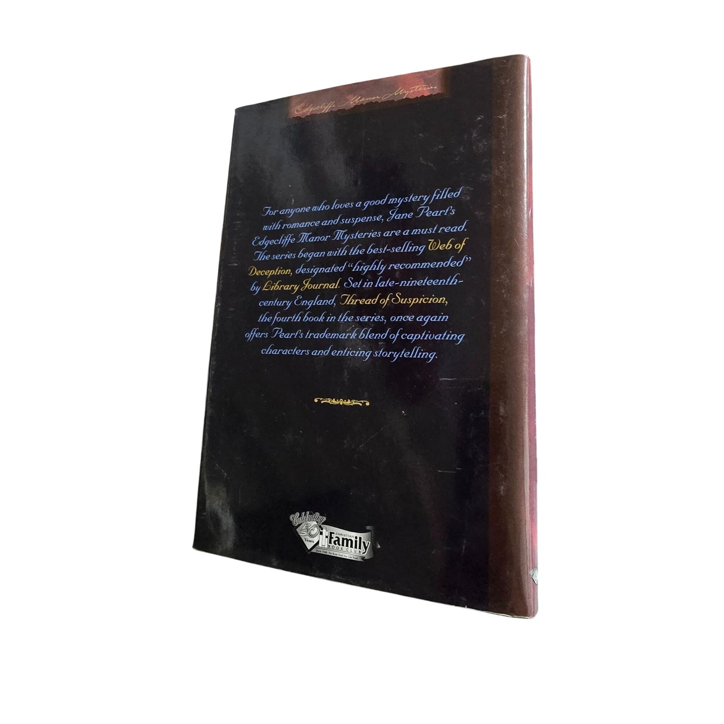 Thread Of Suspicion Hardcover Book By Jane Peart 1998 First Edition Christian Family Book Club