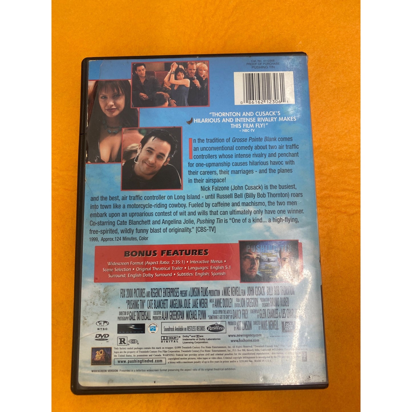 Pushing Tin DVD Starring John Cusack & Billy Bob Thornton Comedy Movie