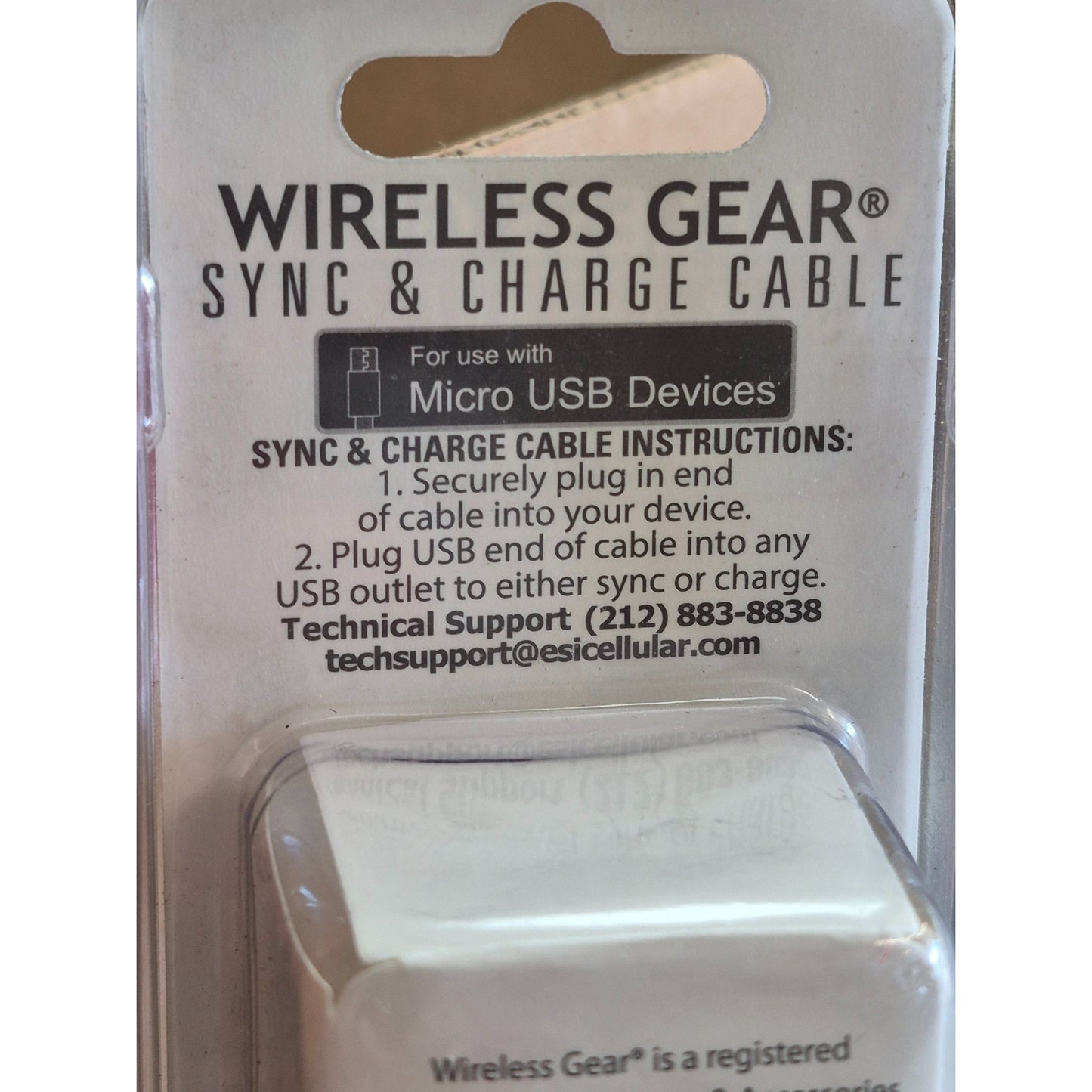 Wireless Gear 6 Ft Micro USB Sync & Charge Cable