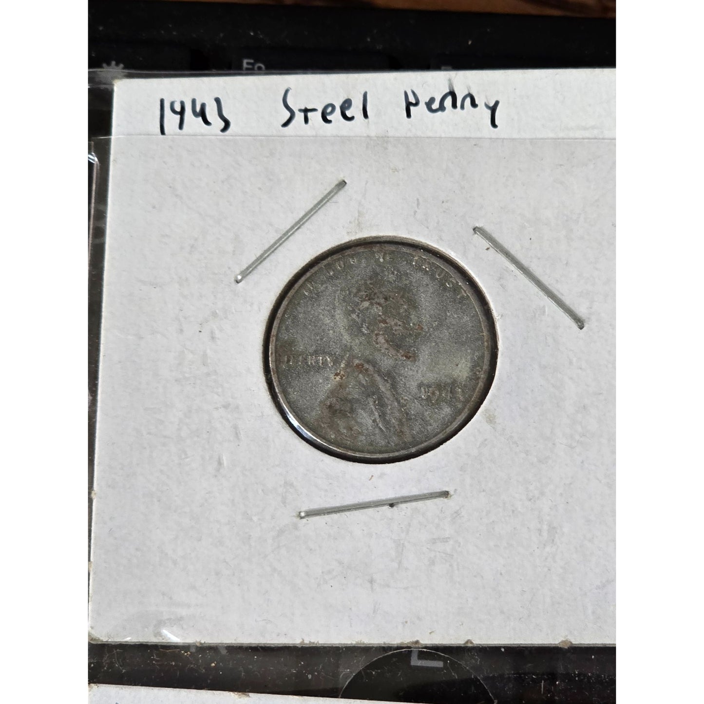 1943 Steel Penny Set Of 4 Coins In Protective Holders