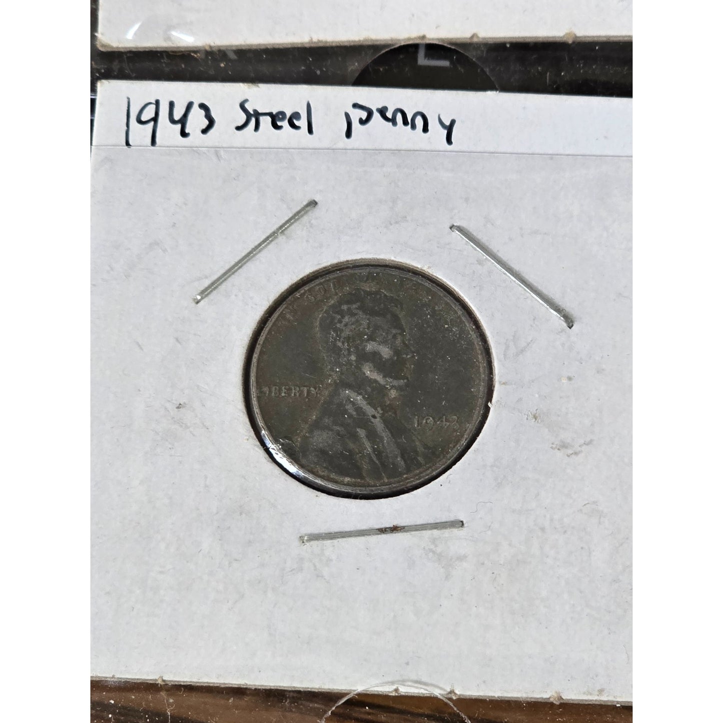 1943 Steel Penny Set Of 4 Coins In Protective Holders