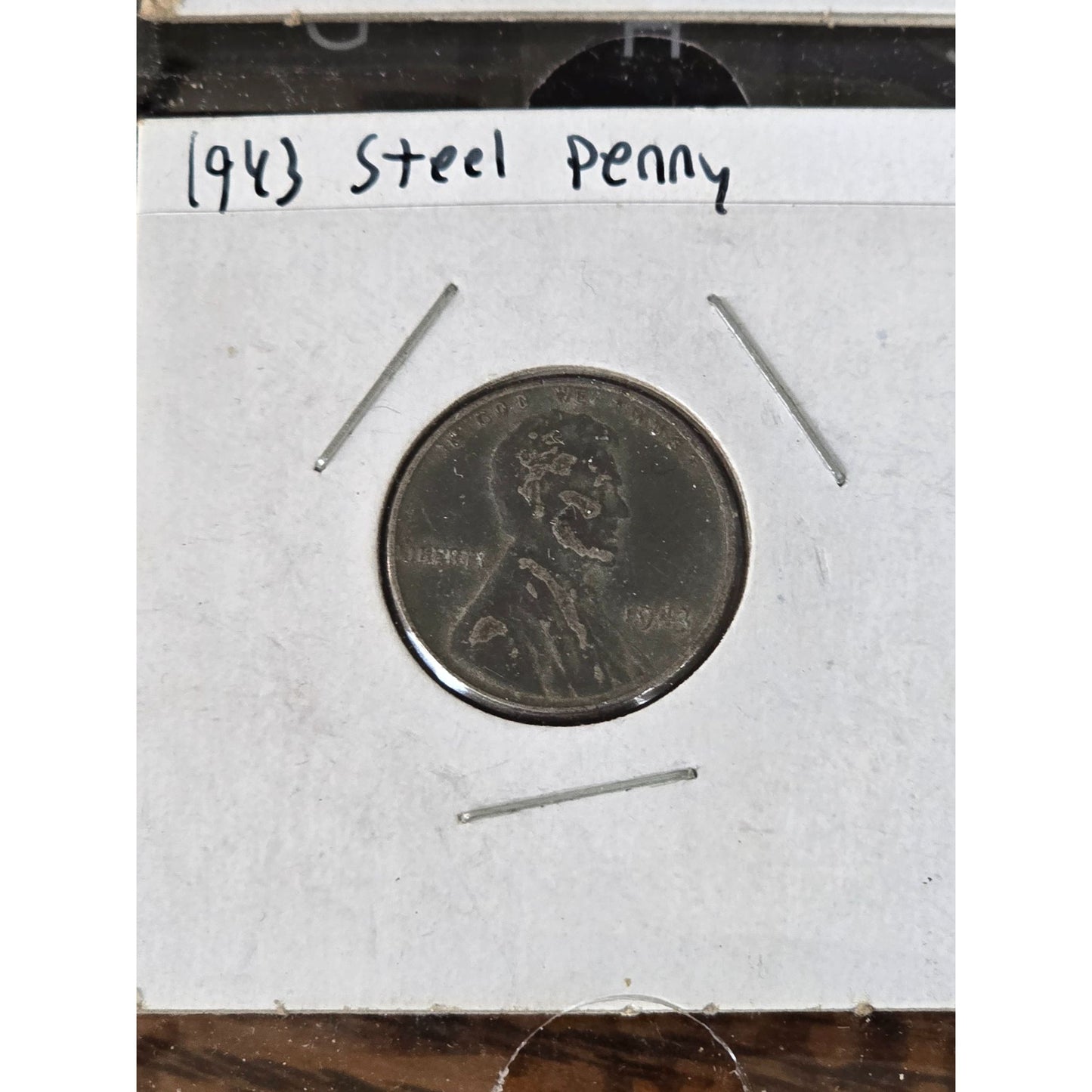 1943 Steel Penny Set Of 4 Coins In Protective Holders