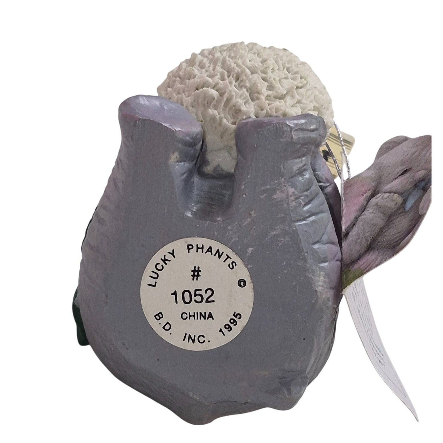 Lucky Phants #1052 - 1995 Elephant Figurine Music Sheet Ornament