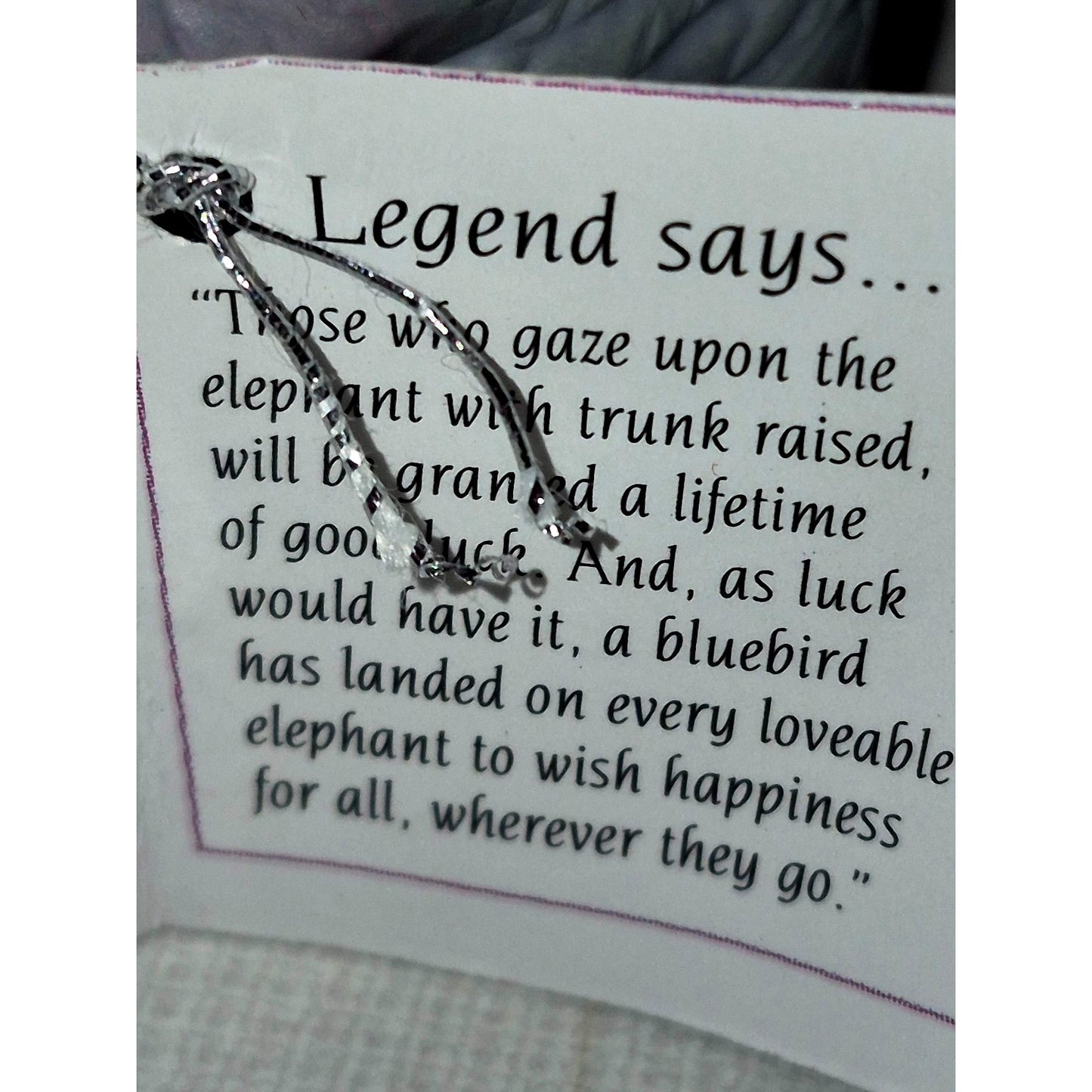 Lucky Phants #1052 - 1995 Elephant Figurine Music Sheet Ornament