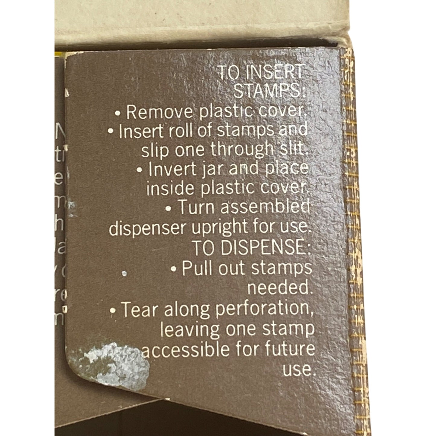 Avon Sachet & Stamp Dispenser