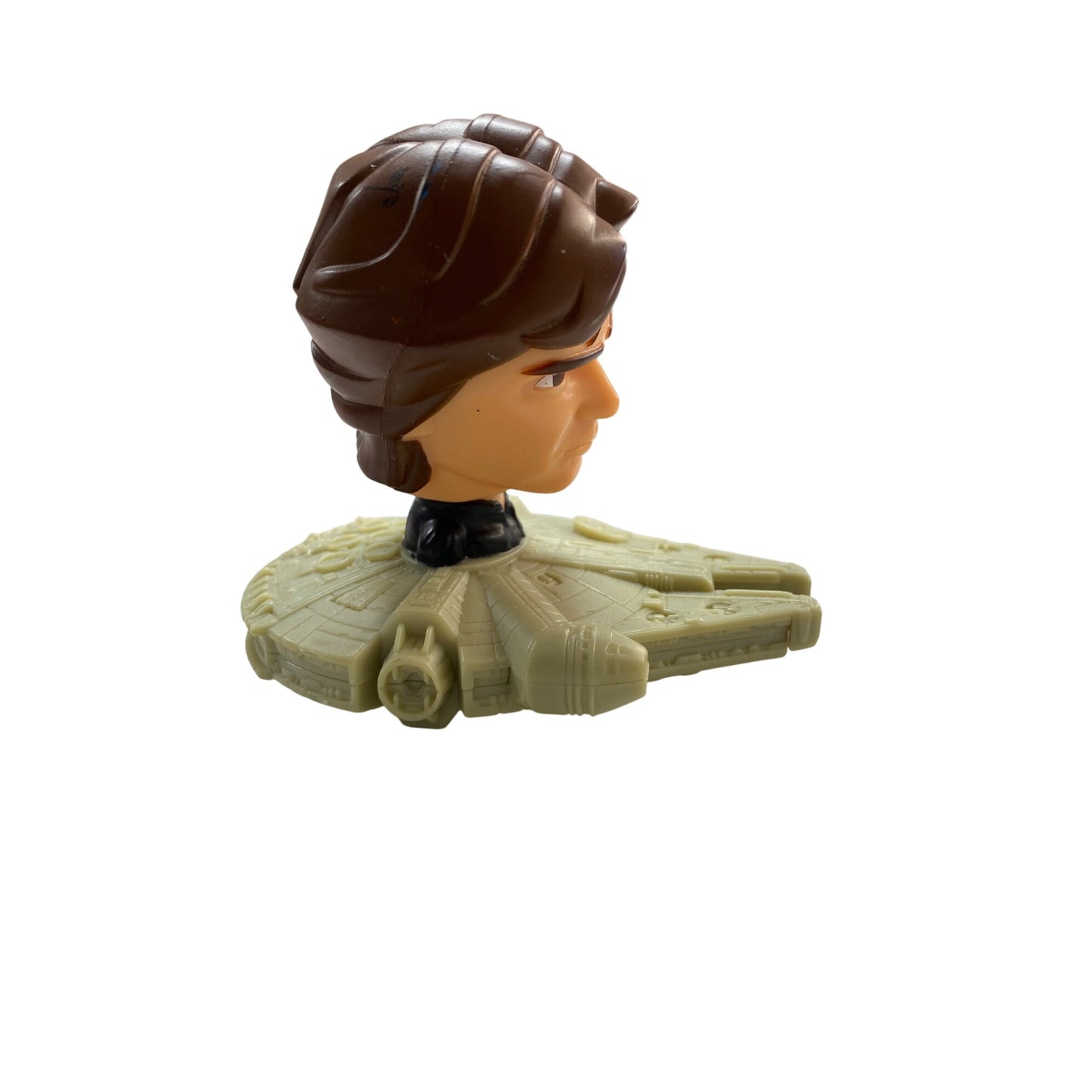 Star Wars Han Solo Millennium Falcon Burger King 2008 Toy Pull-Back Bobble Head Collectible