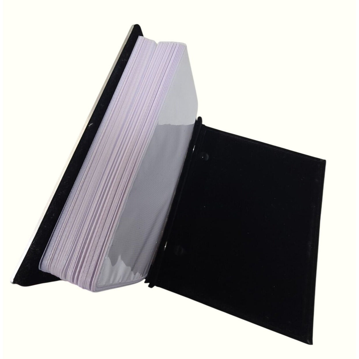 Silver Metal Photo Album With Velvet Backing & Plastic Sleeves For 4x6 Pictures