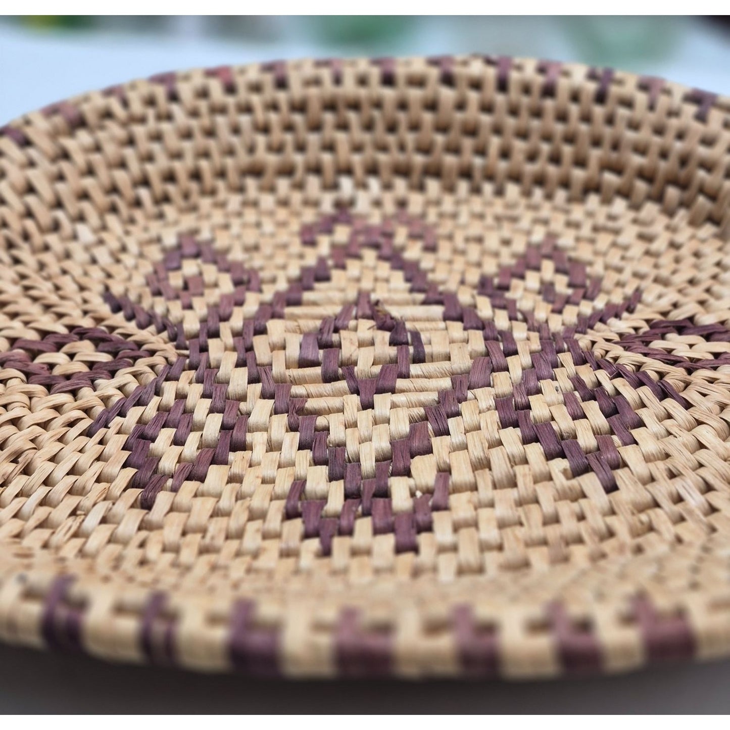 Large Basket Oval Tray 16"