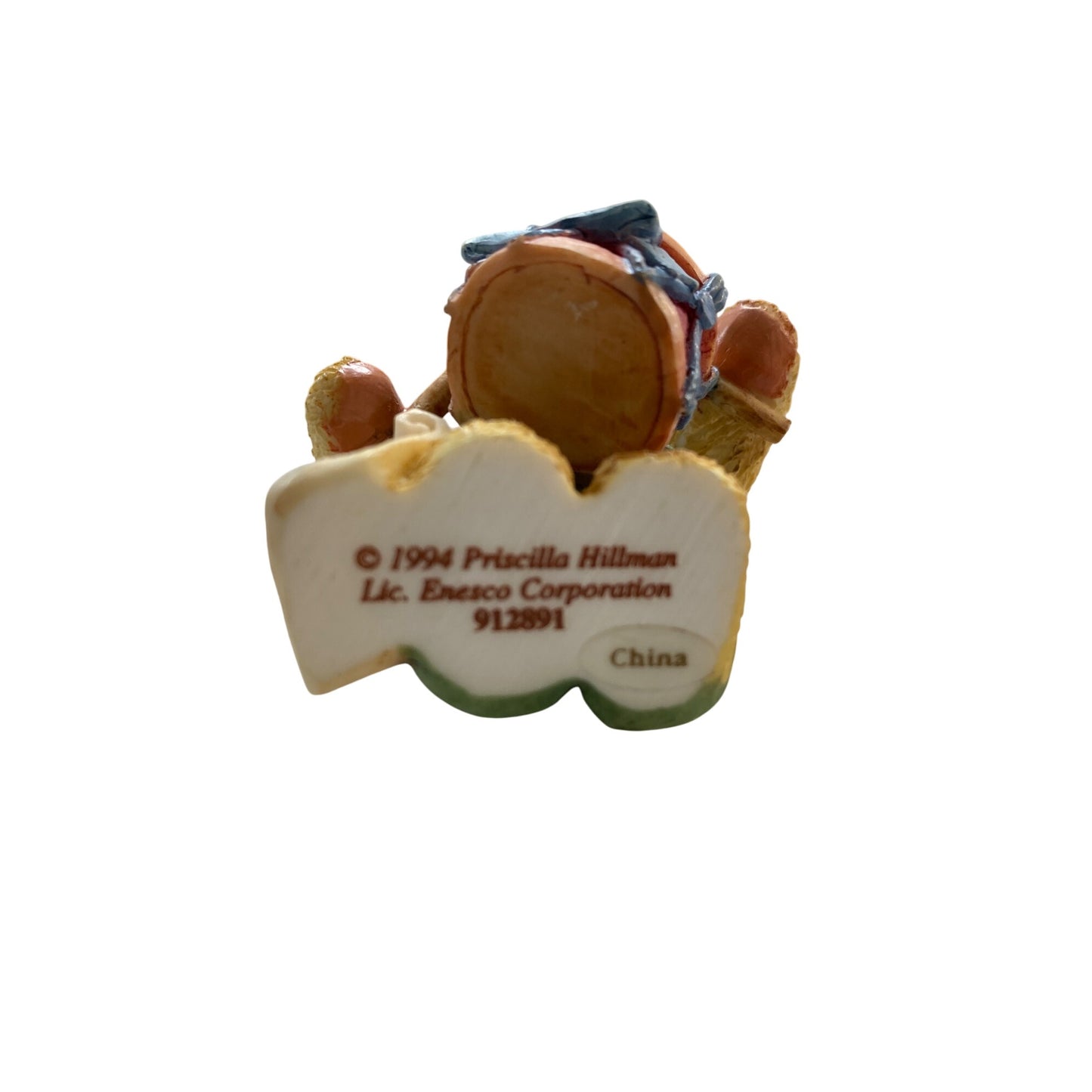 Cherished Teddies Drummer Bear Ornament "1994" By Priscilla Hillman