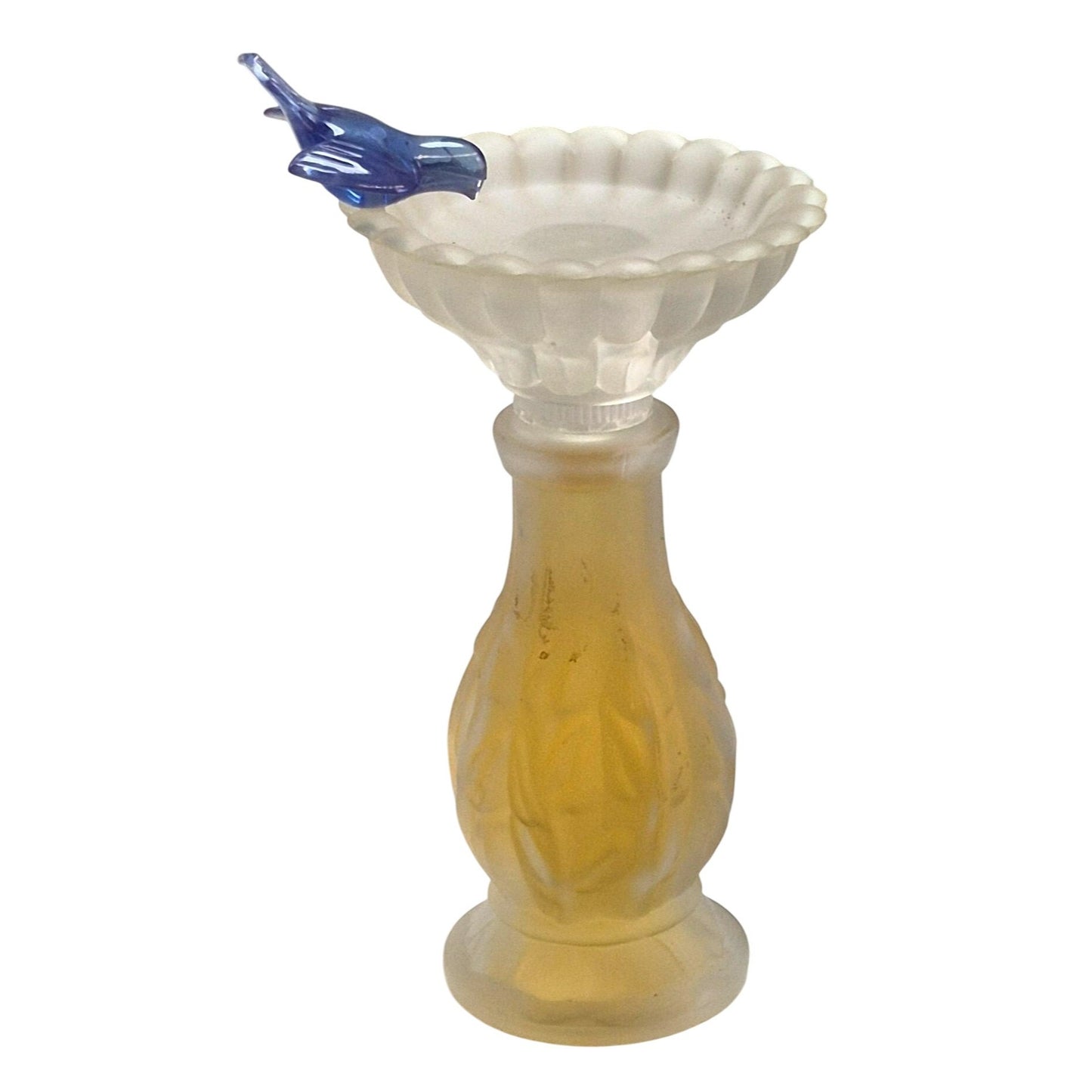 Avon Sweet Honesty Cologne Bottle Bluebird Bird Bath Lid