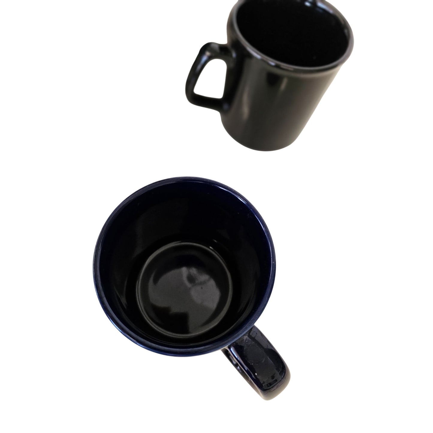 WEZW FM 93 Mug Navy Blue Ceramic Coffee Cup With Handle