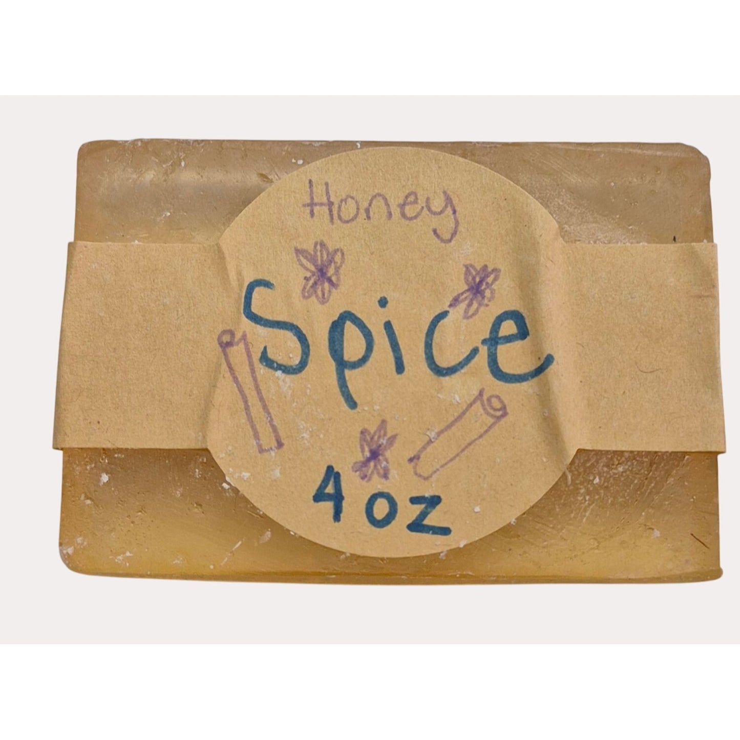 Handmade Honey Spice Scented Glycerin Soap Bars Lot 4 Gift Giving