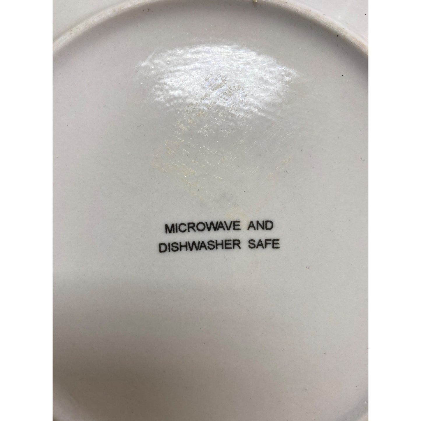 Tricia Santry Snowman Plate 8” Ceramic Christmas Decor Microwave & Dishwasher Safe