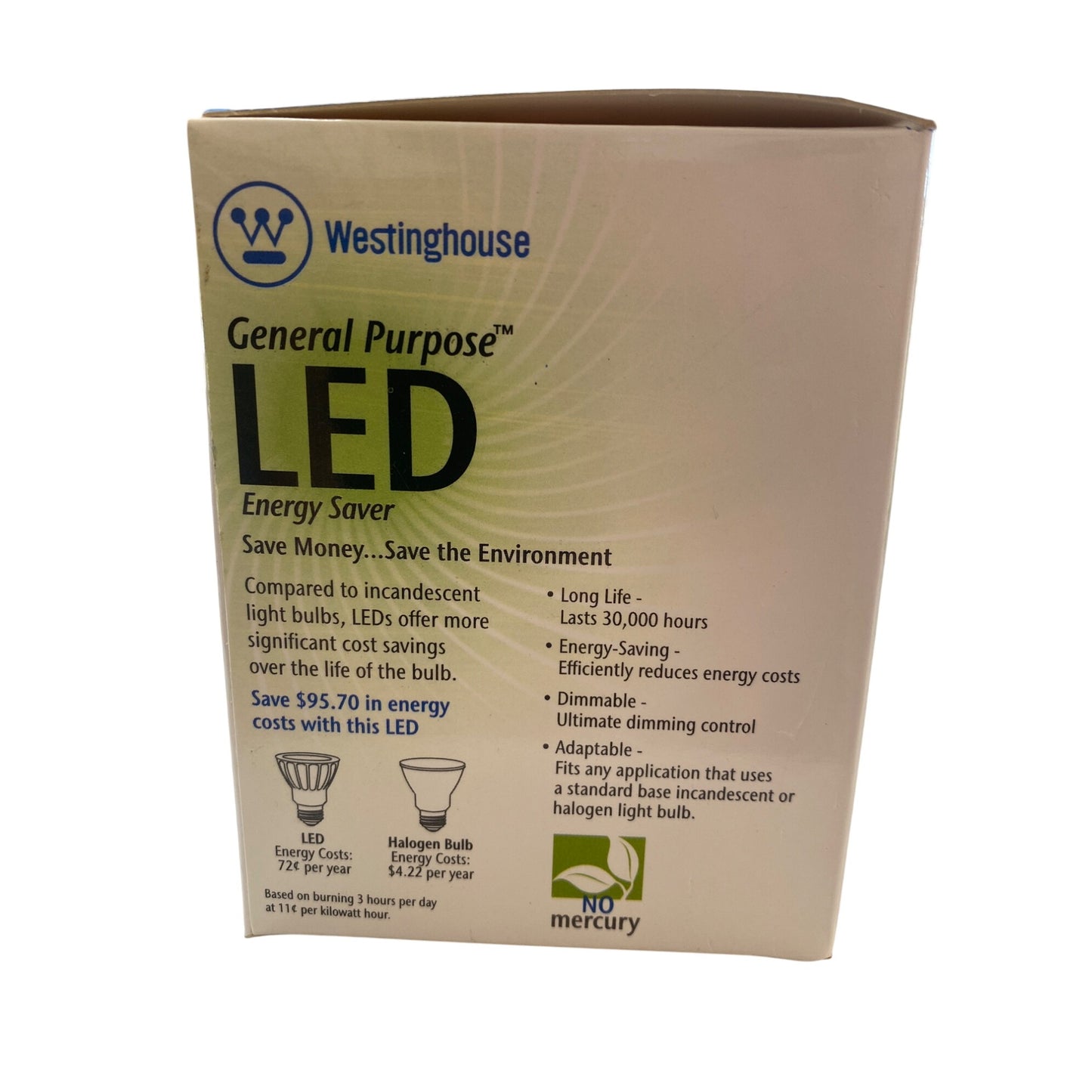 Westinghouse General Purpose LED Bulb 6W 380 Lumens Dimmable 35W Replacement Warm White 3000K Energy Saver Lasts 25 Years