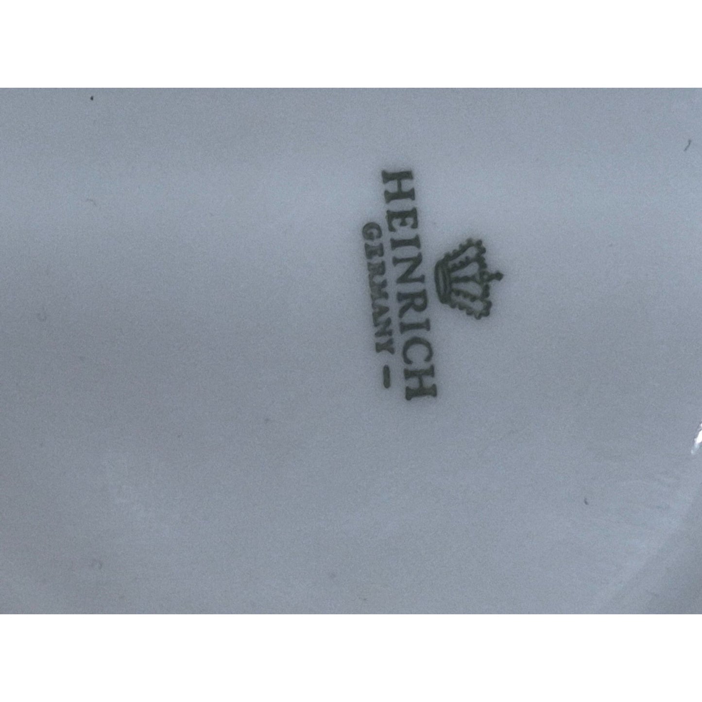 Vintage Heinrich Germany White Porcelain Vase – Mid-Century Elegance, Crown Mark