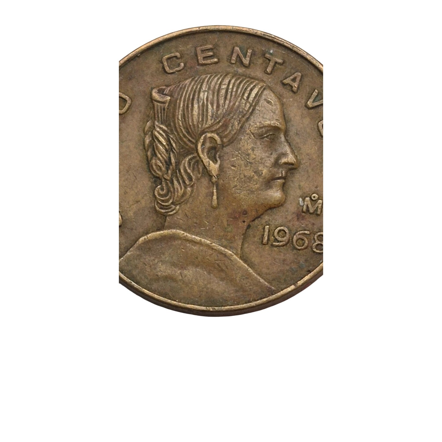 1968 Cinco Centavos Mexican Coin - Estados Unidos Mexicanos Vintage Collectible