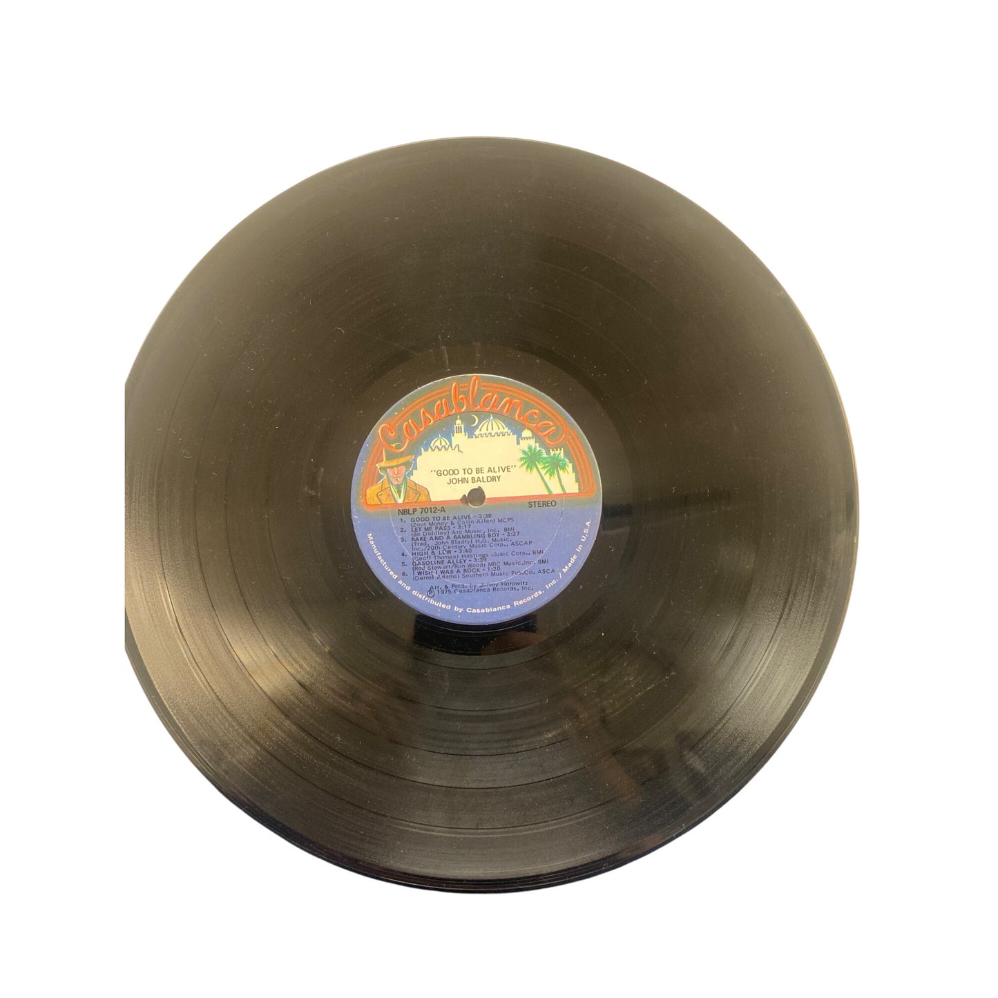 Good To Be Alive John Baldry Vinyl LP Record Casablanca