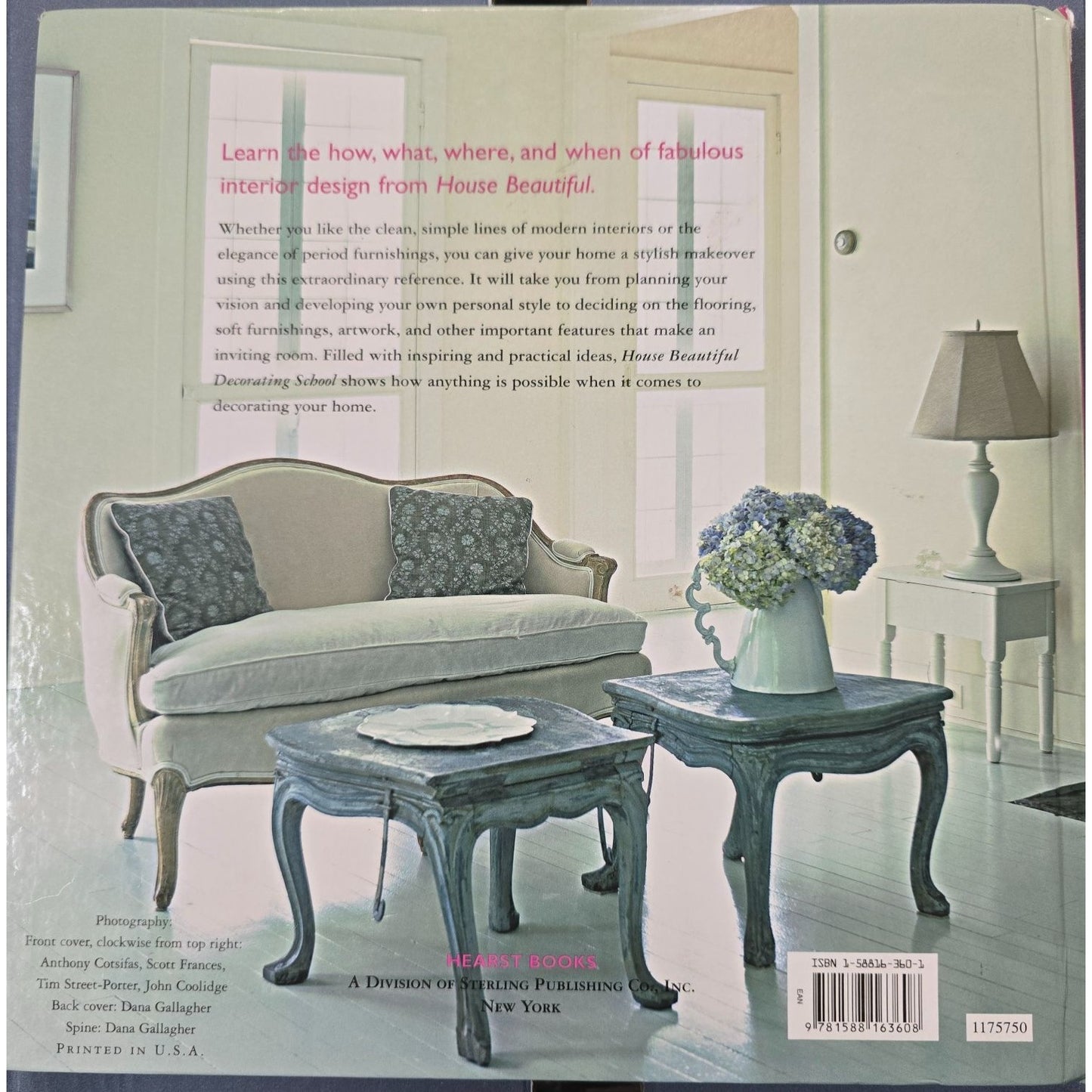 House Beautiful Decorating School By Tessa Evelegh Hardcover 2004