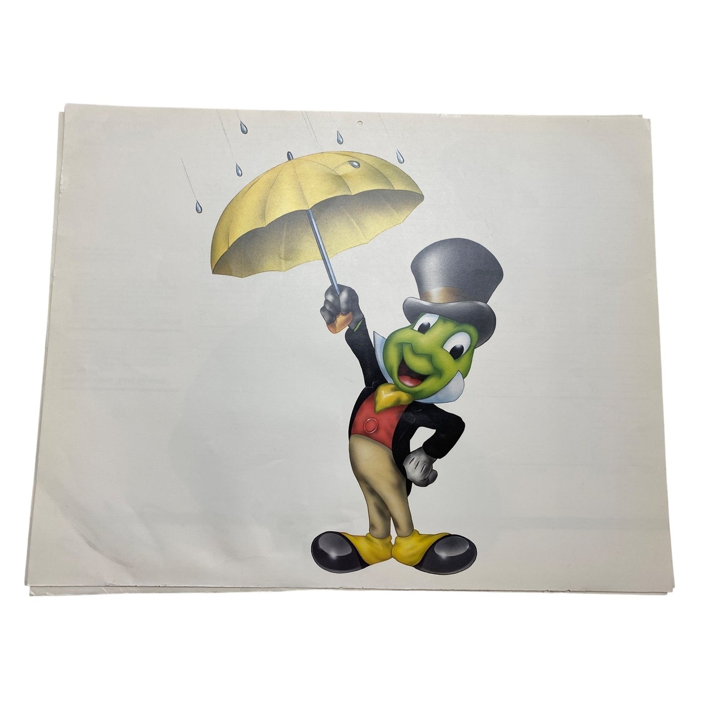 1986 Disney Channel Callander Art Prints: Mickey Minnie Donald Daisy Goofy & Tinker Bell