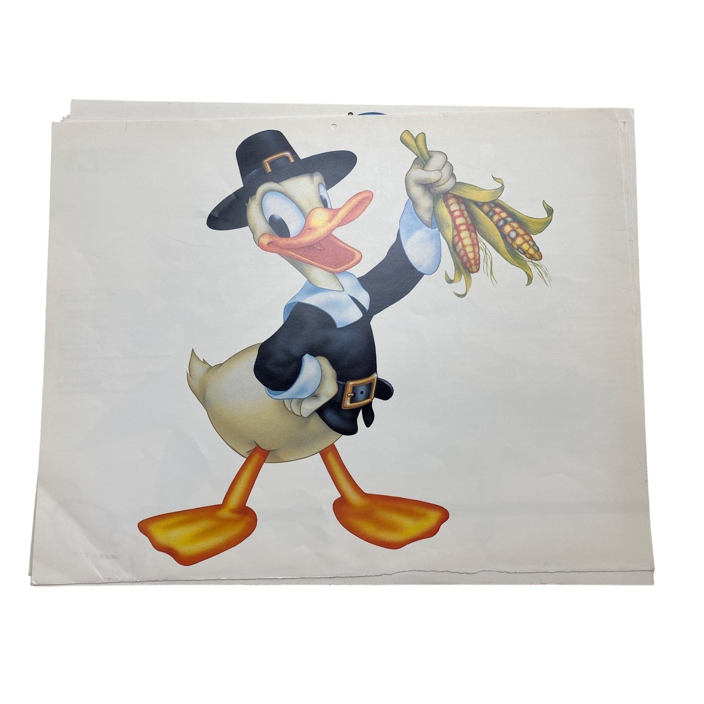 1986 Disney Channel Callander Art Prints: Mickey Minnie Donald Daisy Goofy & Tinker Bell