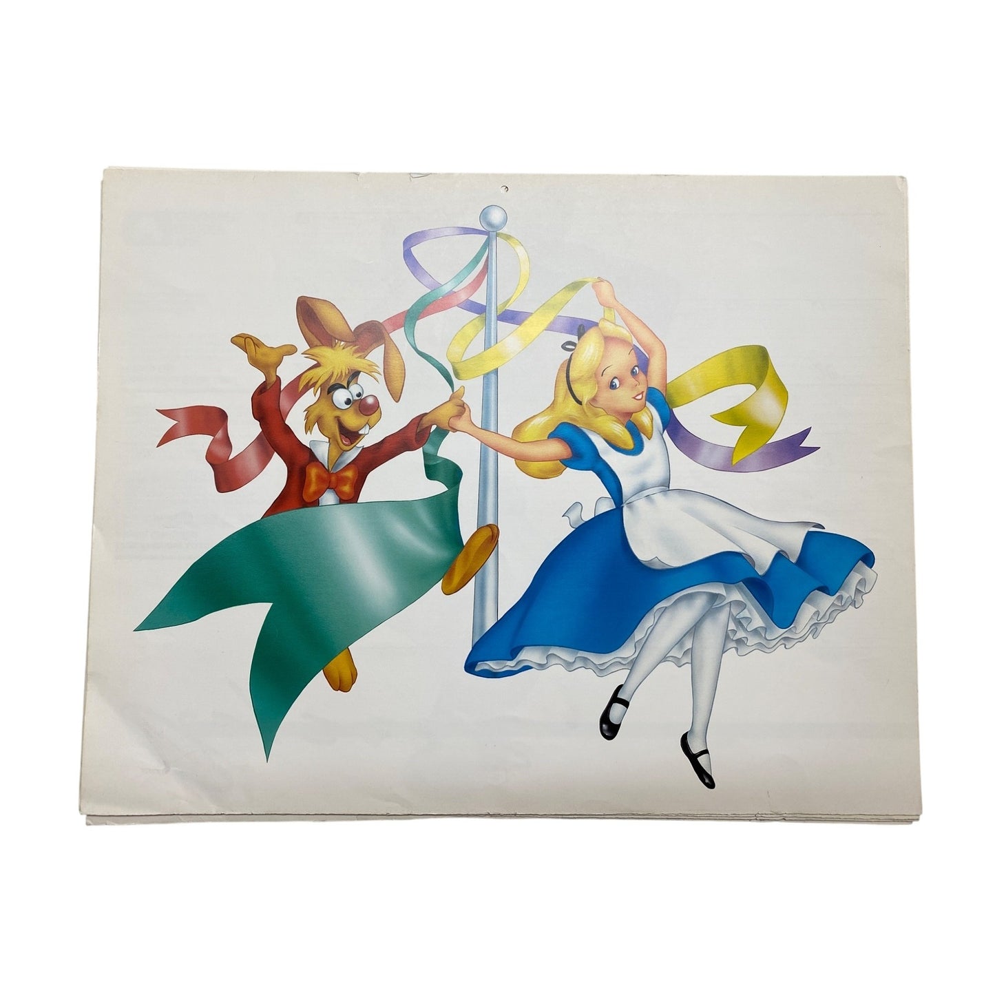 1986 Disney Channel Callander Art Prints: Mickey Minnie Donald Daisy Goofy & Tinker Bell