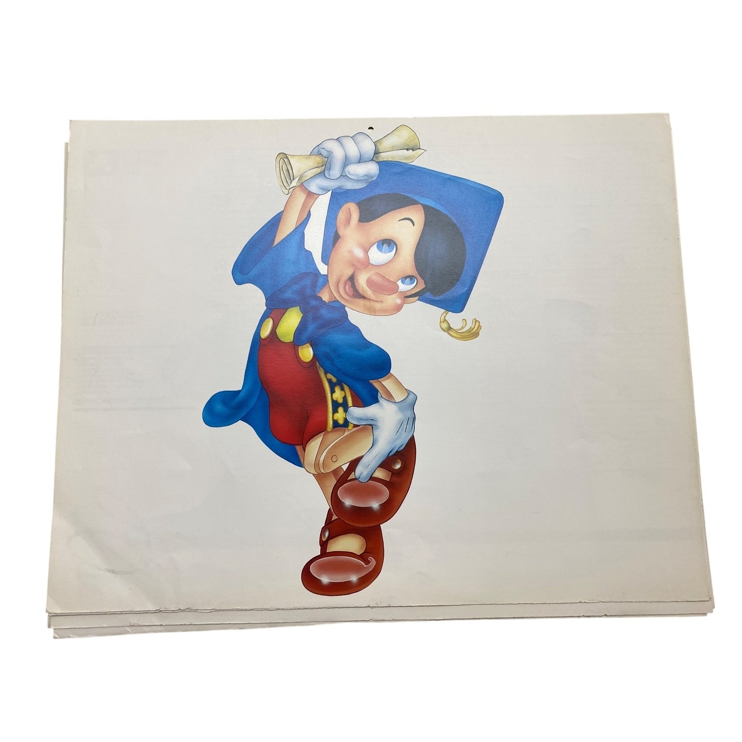 1986 Disney Channel Callander Art Prints: Mickey Minnie Donald Daisy Goofy & Tinker Bell