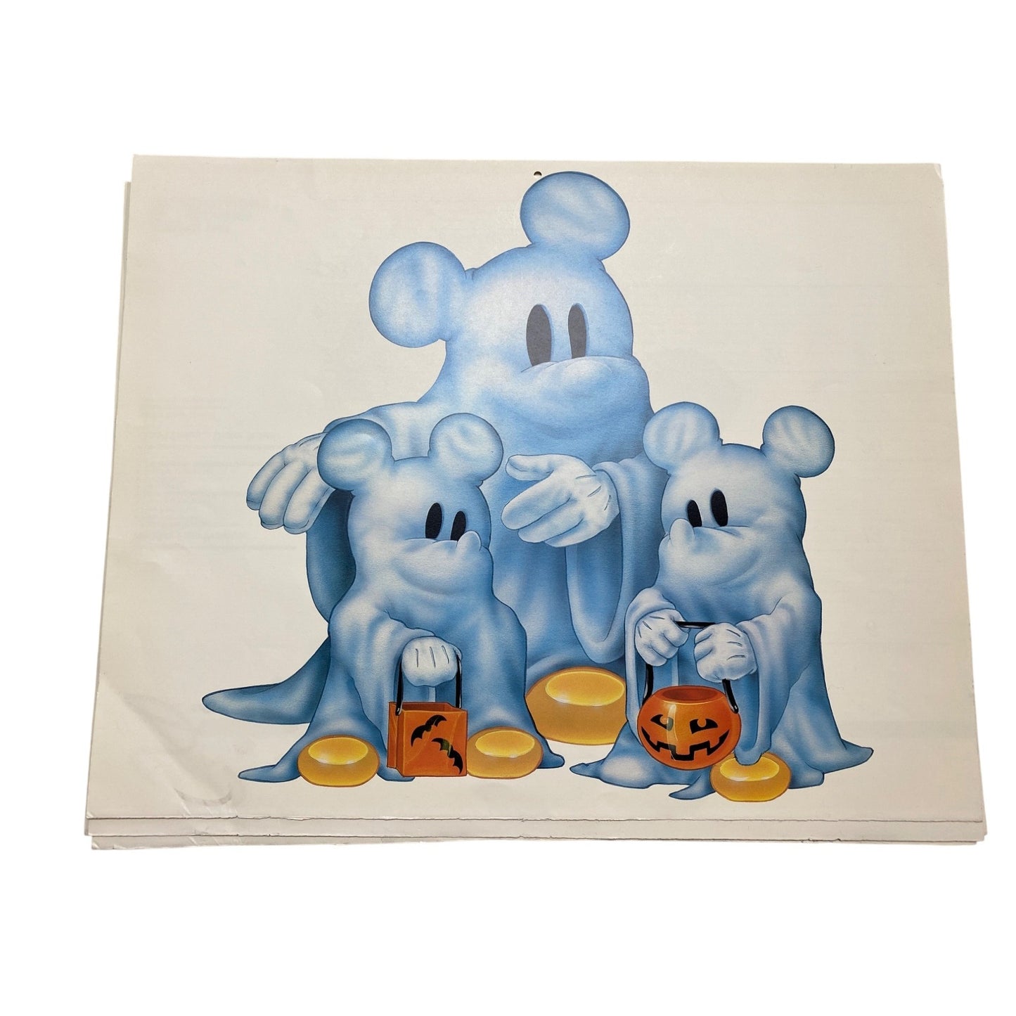 1986 Disney Channel Callander Art Prints: Mickey Minnie Donald Daisy Goofy & Tinker Bell