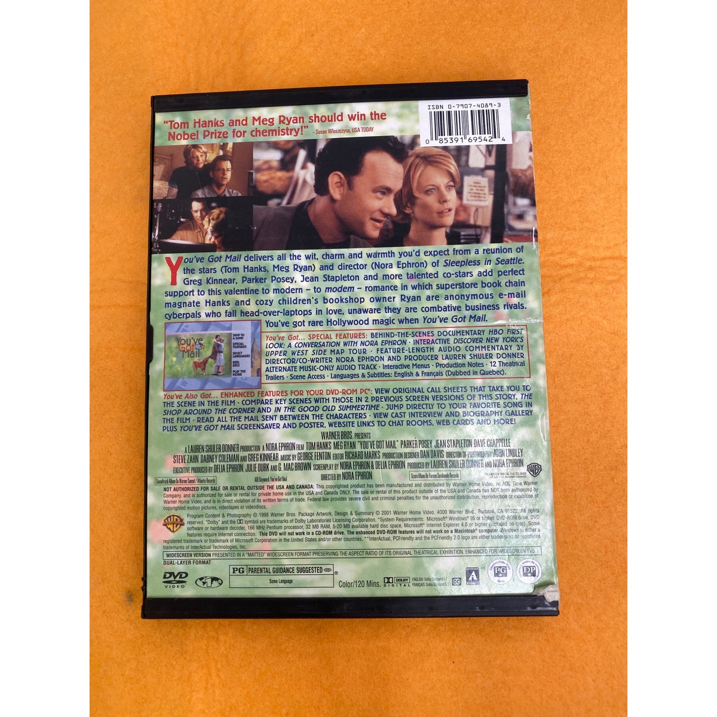 Youve Got Mail DVD 1998 Romantic Comedy Starring Tom Hanks & Meg Ryan