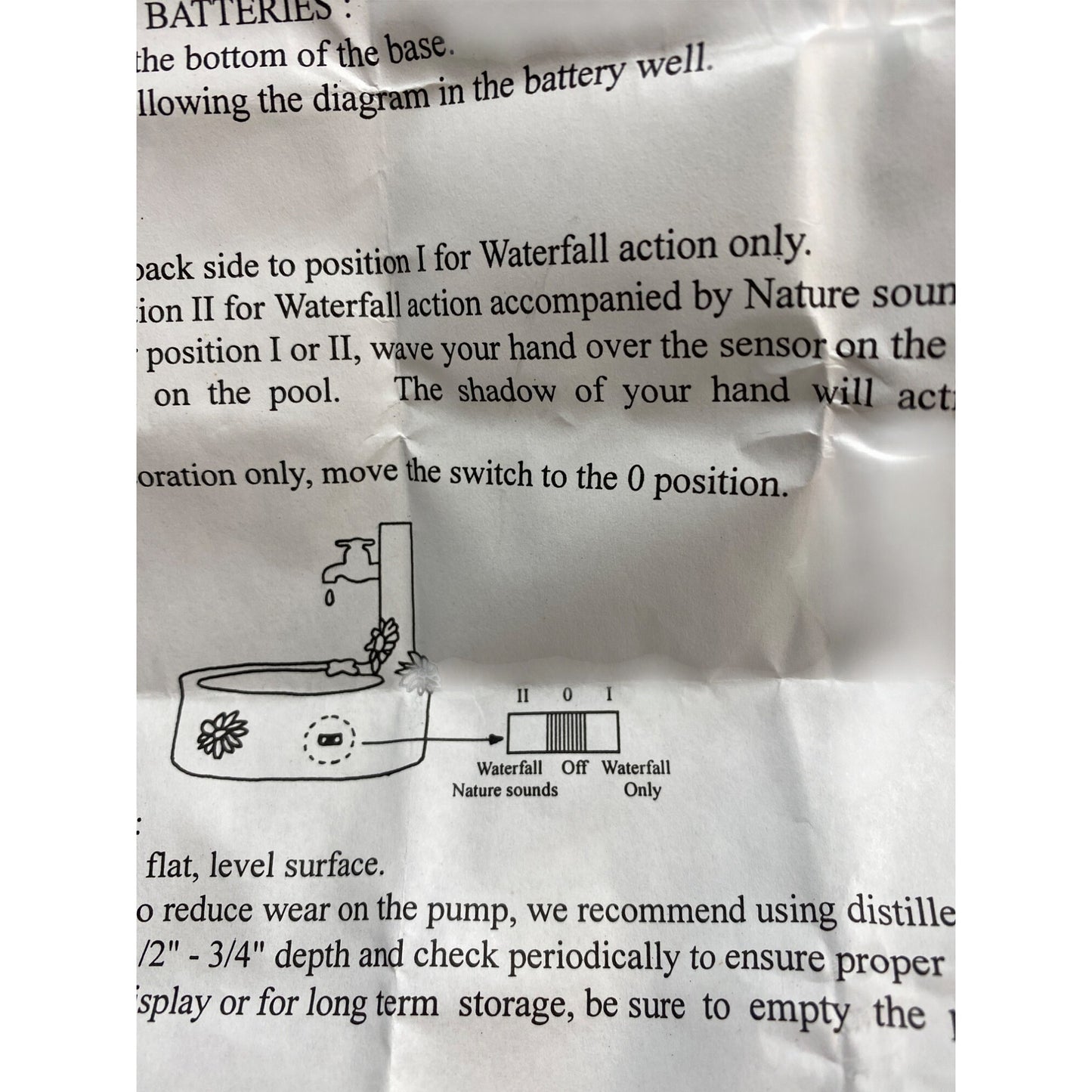 Bluebird & Butterfly- Water Fountain-