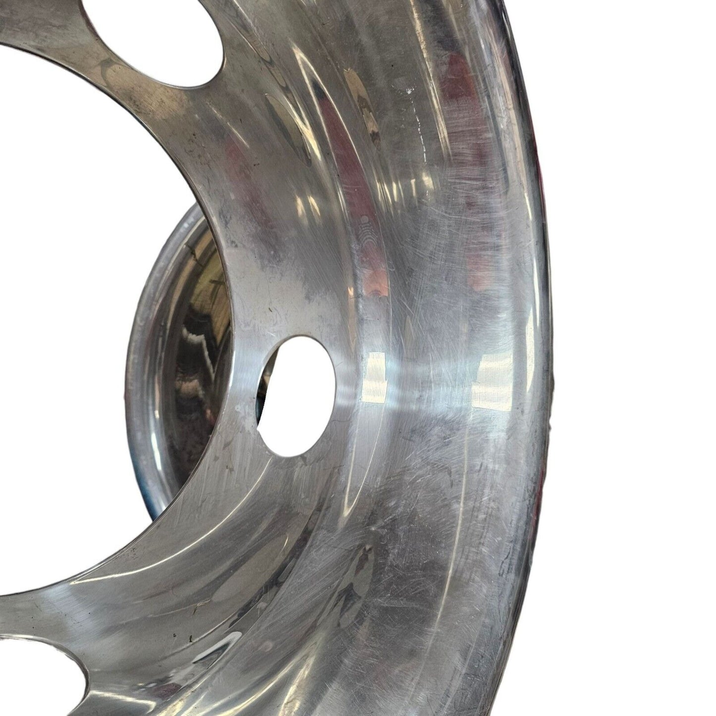 1994-2002 Dodge Rear Hubcaps (2) Polished Aluminum Truck Hub Caps - Set 2