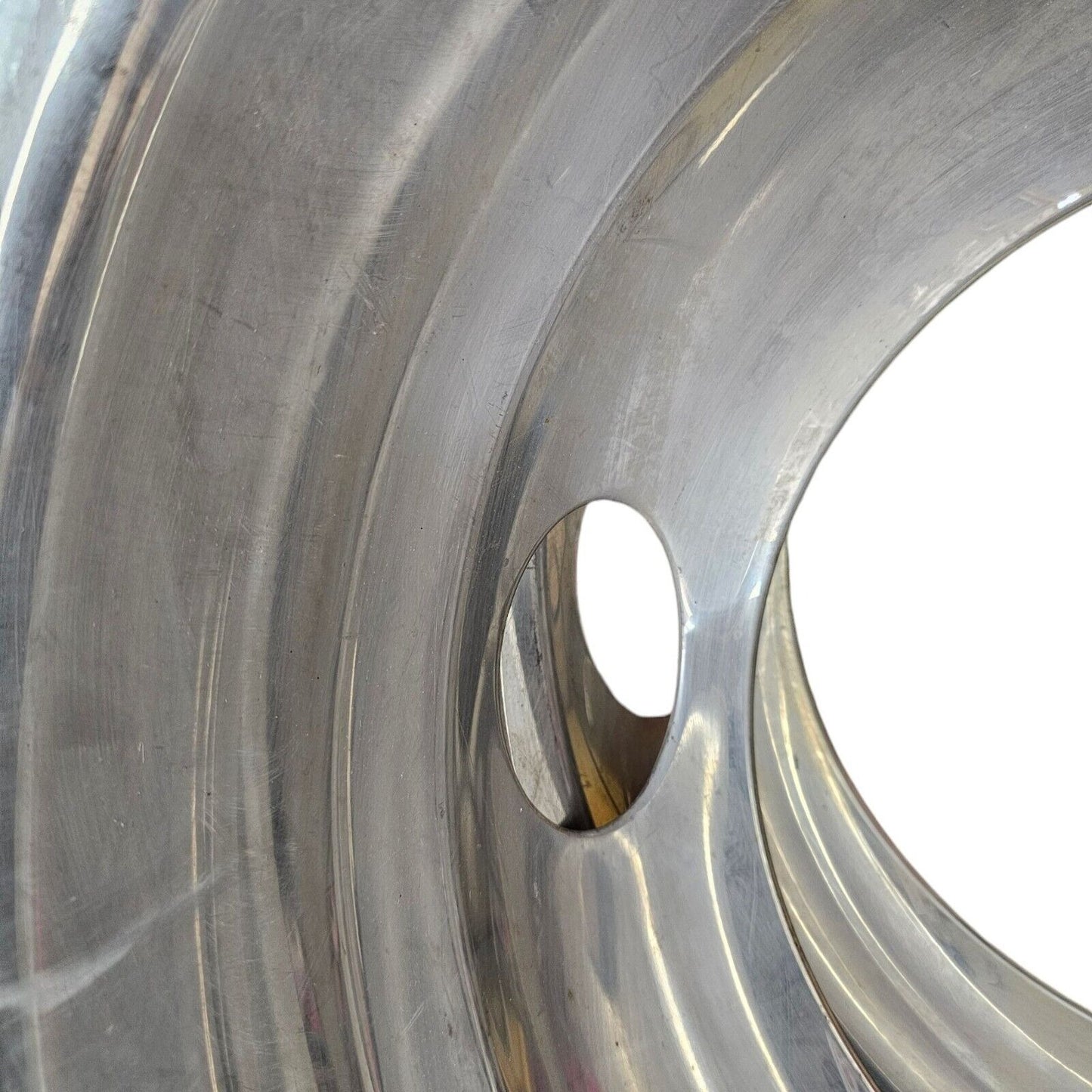 1994-2002 Dodge Rear Hubcaps (2) Polished Aluminum Truck Hub Caps - Set 2
