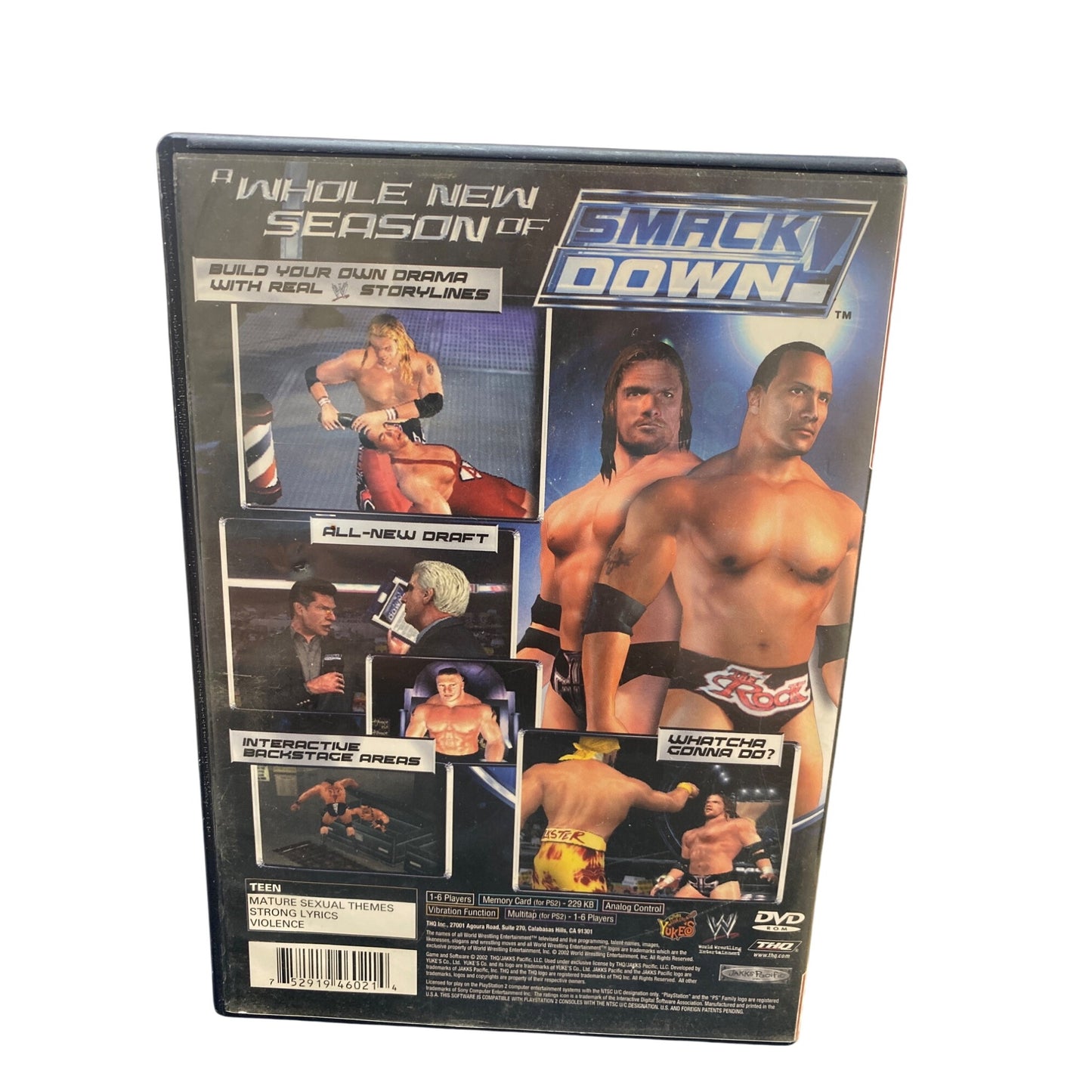 WWE SmackDown! Shut Your Mouth PlayStation 2 Game - Greatest Hits Edition With Case & Manual