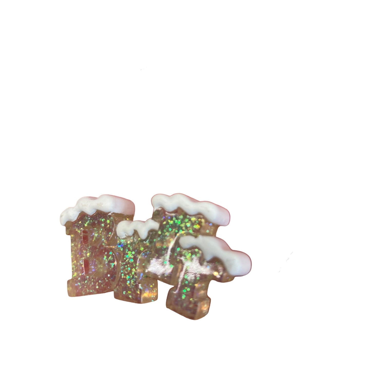 Brrr Glitter Holiday Pin Brooch By Hallmark Festive Snow-Covered Letters Design Collectible Christmas Accessory