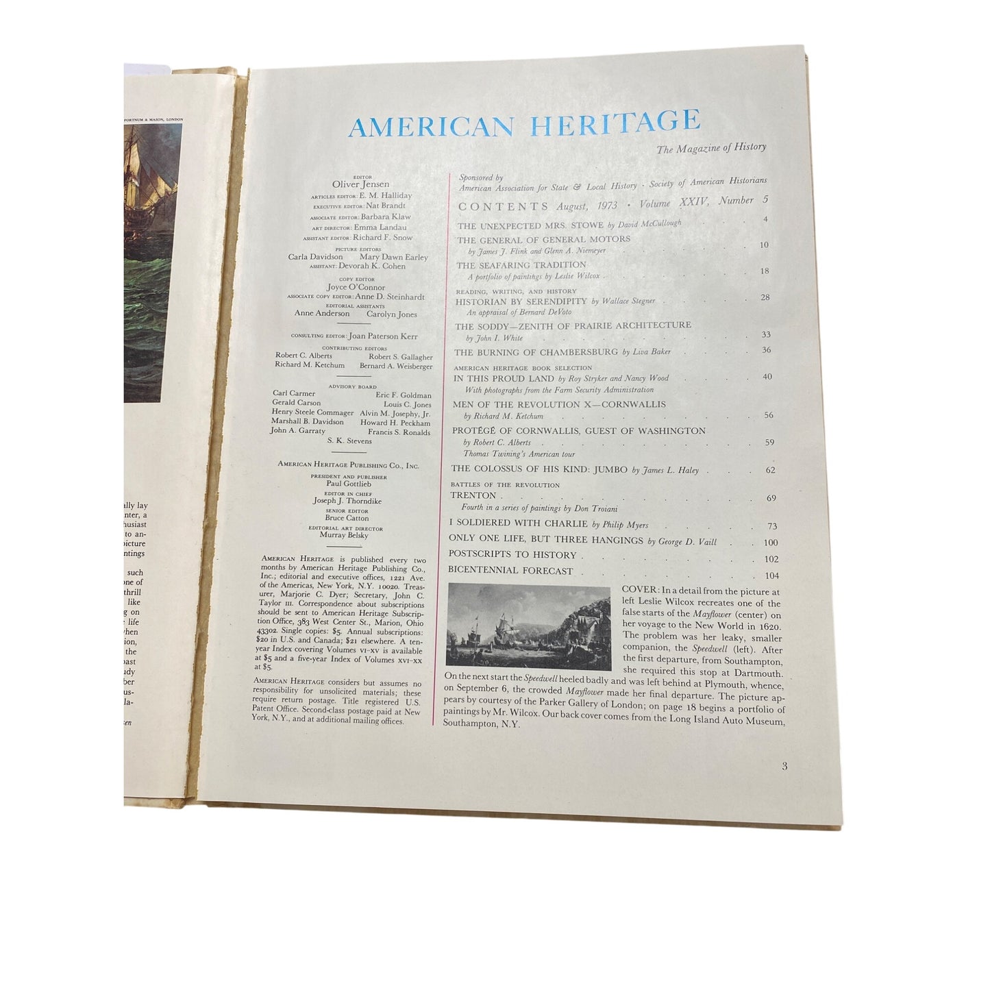 American Heritage Magazine August 1973 Edition
