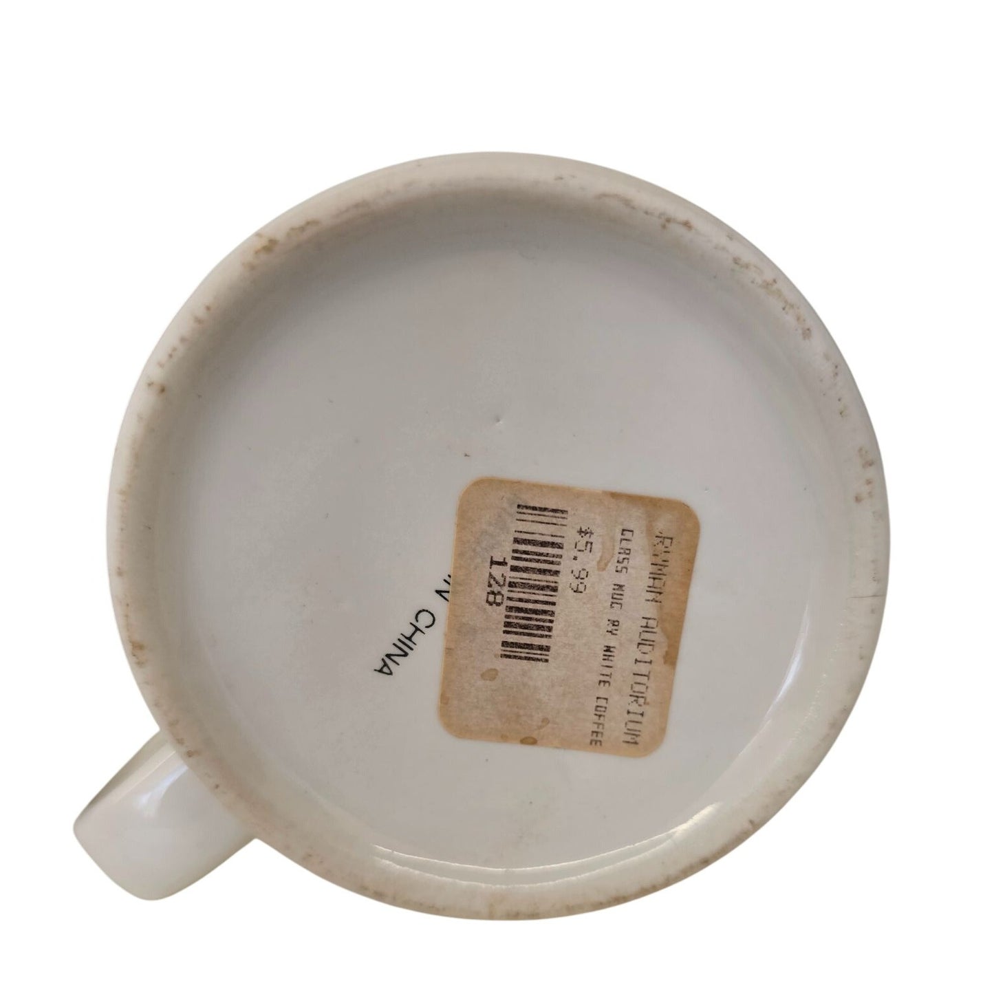 Ryman Auditorium Souvenir Mug With Red/Black Design