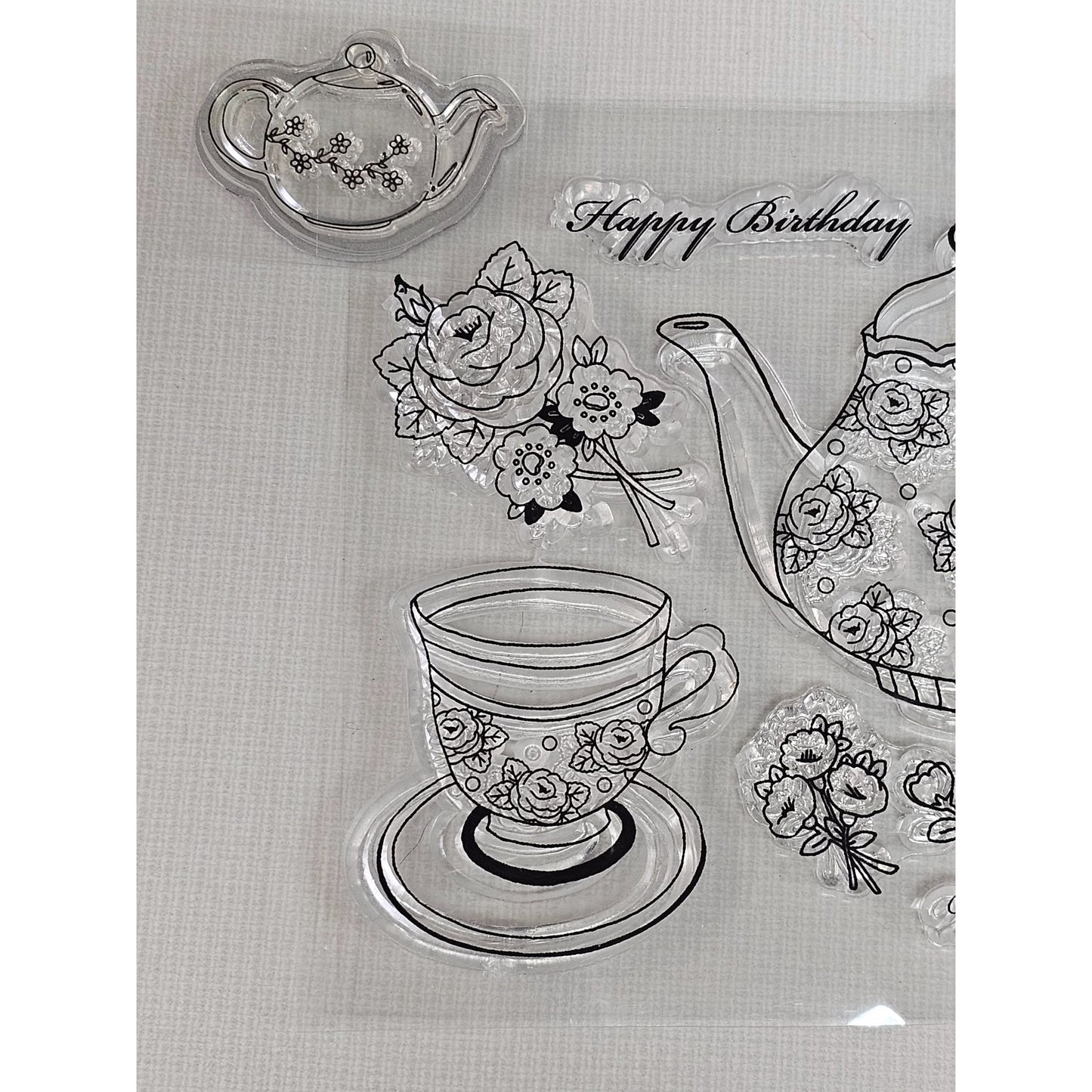 Acrylic Tea Party Stamp Set